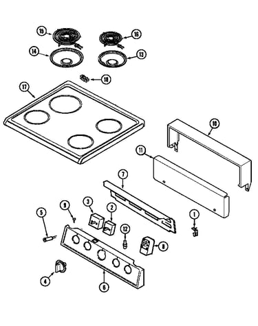 Control panel/top assembly