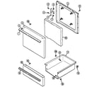Crosley CE1500PAW door/drawer diagram