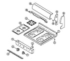 Admiral A31703PAWL control panel/top assembly diagram