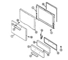 Admiral A31703PAAL door/drawer diagram