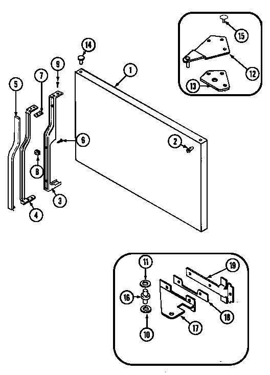 Freezer outer door