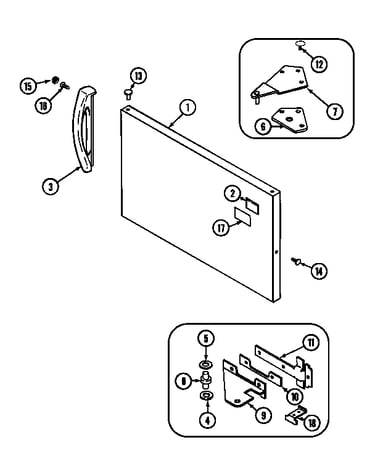 Freezer outer door
