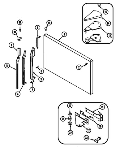 Freezer outer door