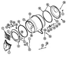 Maytag LDE4916ACE tumbler diagram