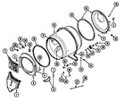 Maytag LDE5916ACE tumbler diagram