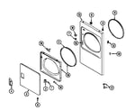 Maytag LDE8426ACE door diagram