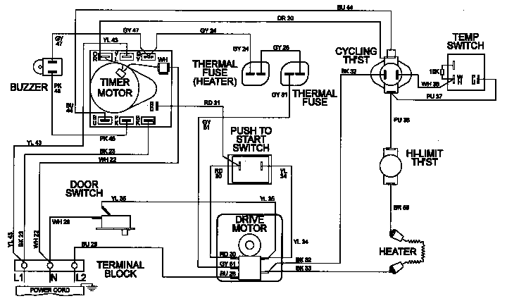 WIRING INFORMATION (LDE8426ADE)