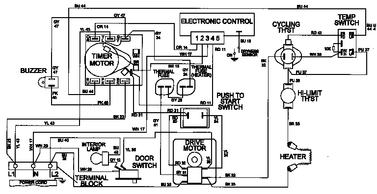 WIRING INFORMATION (LDE8606ADE)