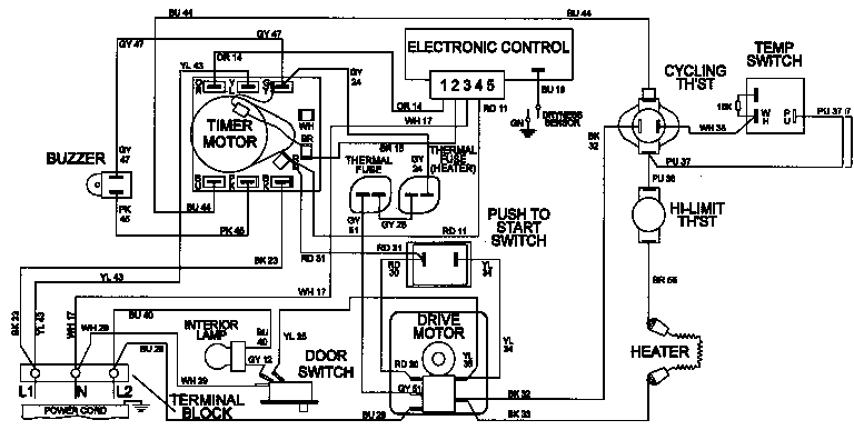 WIRING INFORMATION (LDE8626ADE)