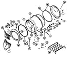 Maytag LDE8706ACM tumbler diagram