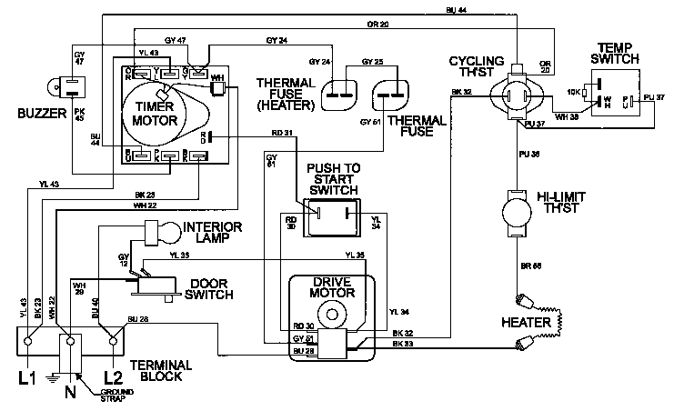 WIRING INFORMATION (LDE9316ACE) (LDE9316ACM)