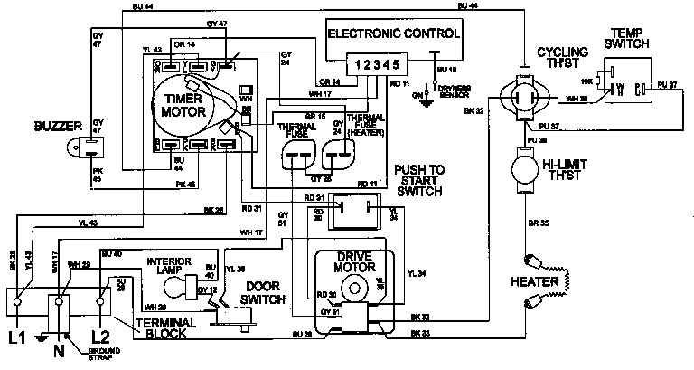 WIRING INFORMATION (LDE9606ACE) (LDE9606ACM) (LDE9606AEE)