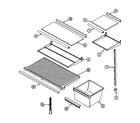 Maytag GT17B5N3EV shelves & accessories diagram