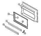 Maytag GT17B5N3EV freezer inner door diagram