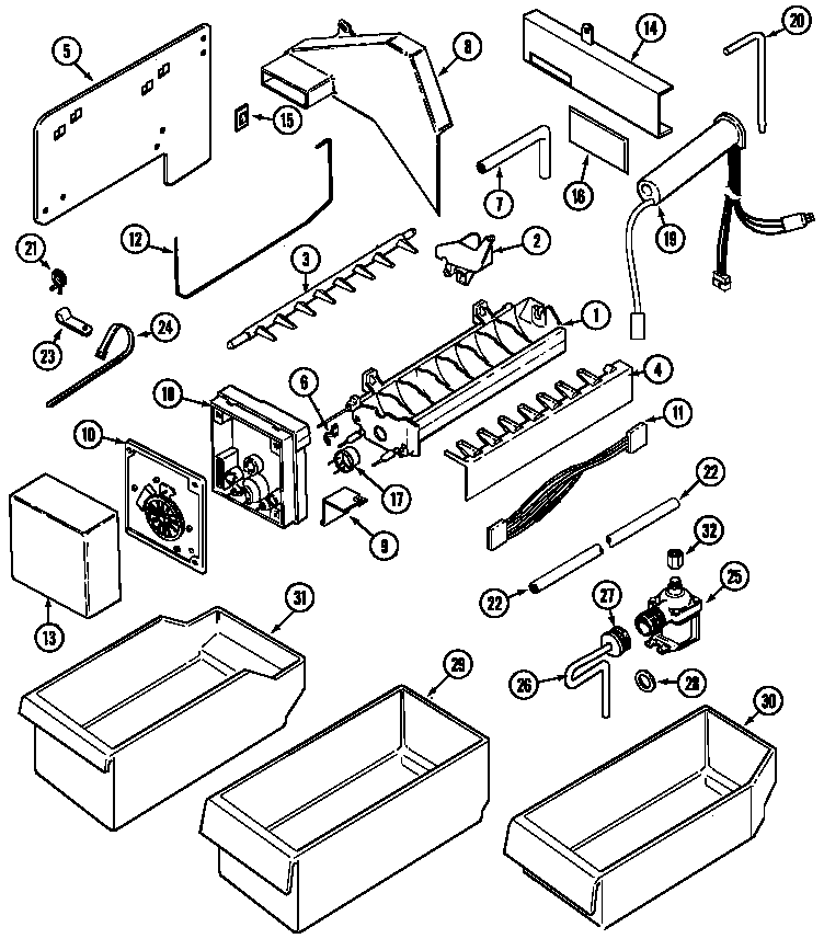 Ice maker kit (top mount)