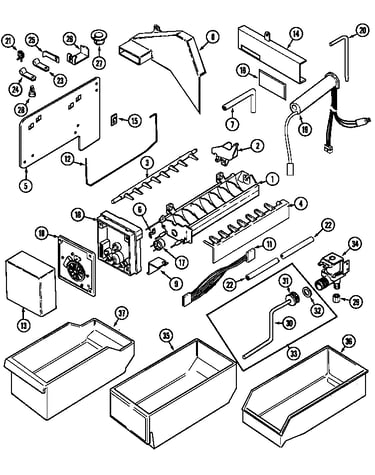 Ice maker kit (side by side)