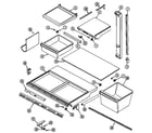 Maytag RTW2200DAM shelves & accessories diagram