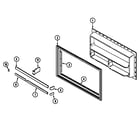 Maytag RTW2200DAE freezer inner door diagram