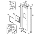 Maytag TRIS225BAW freezer outer door diagram