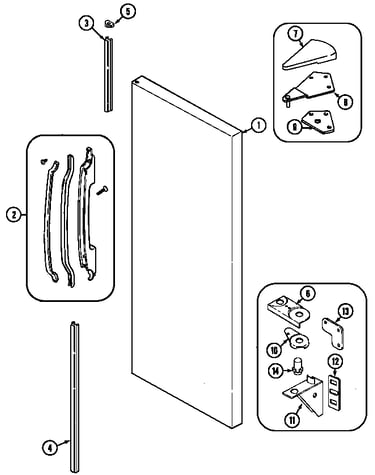 Fresh food outer door