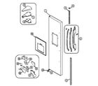 Maytag TRIS225FAW freezer outer door diagram