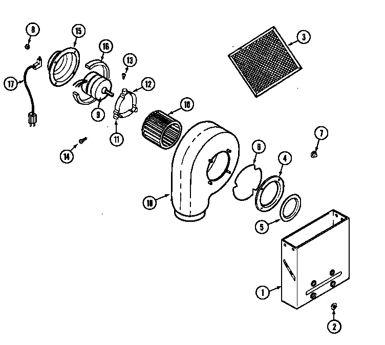 Blower assembly-plenum