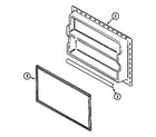 Magic Chef CTF1521ARW freezer inner door diagram