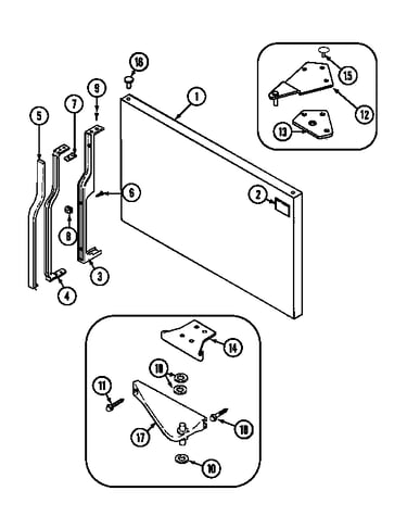 Freezer outer door