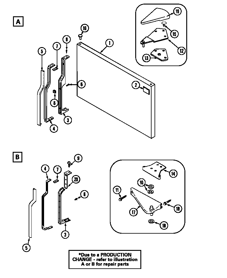 Freezer outer door