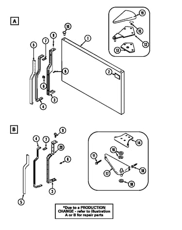 Freezer outer door