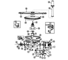Maytag DWU3000AAE pump & motor diagram