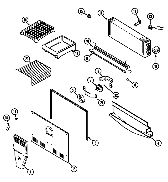 FREEZER COMPARTMENT (GT1922NXCW)