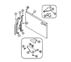 Maytag GT1924NXCW freezer outer door diagram