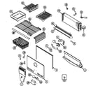 Maytag MTB2156AEW freezer compartment diagram