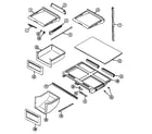 Maytag MTB2155BRA shelves & accessories diagram