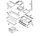 Maytag GT1726PVCB shelves & accessories diagram