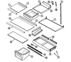 Maytag GT2126PVCW shelves & accessories diagram