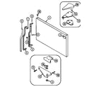 Maytag GT2424NXCW freezer outer door diagram