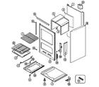 Kenmore 62970131 oven/body diagram