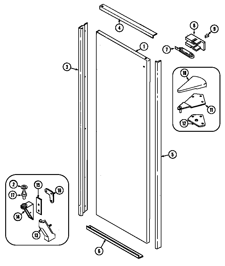 Fresh food outer door