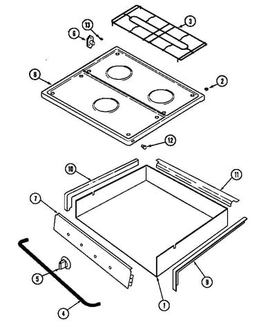 Top & burner box
