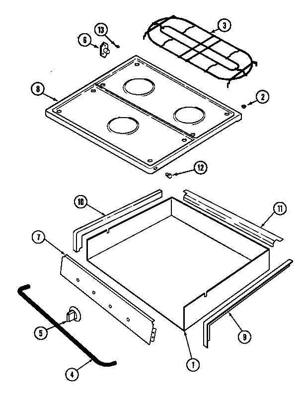 TOP & BURNER BOX