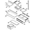 Maytag GT1713PXCW shelves & accessories diagram