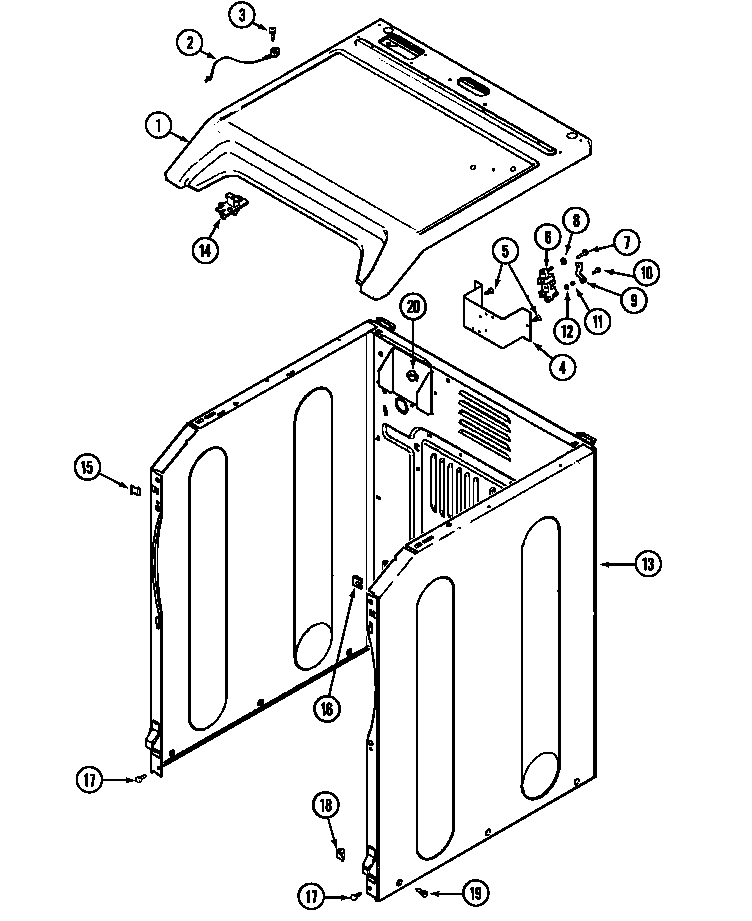 CABINET-FRONT (MDG3000AWA) (MDG3000AWW) (MDG3000AXA) (MDG3000AXW)