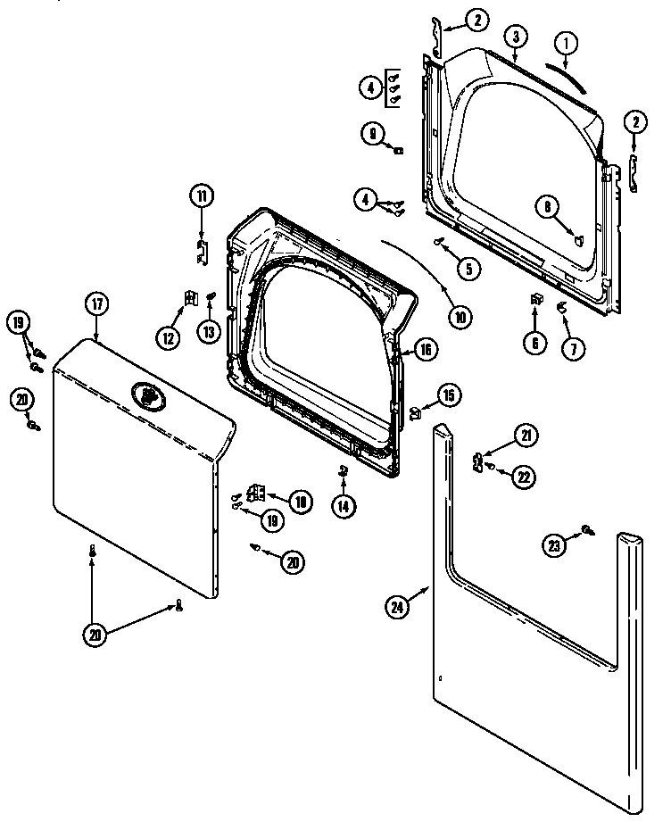 DOOR (MDG3000AWA) (MDG3000AWW) (MDG3000AXA) (MDG3000AXW)