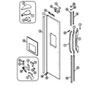 Maytag GS24B8C3IV freezer outer door diagram
