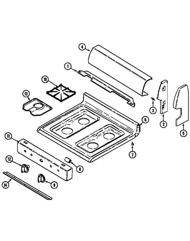 Control panel/top assembly