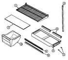 Maytag GT2114PXCA shelves & accessories diagram