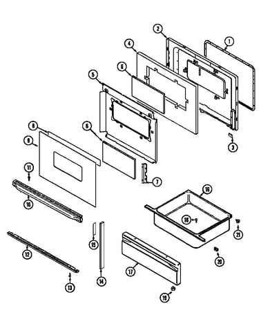 Door/drawer (cer3540aaa) (cer3540aah) (cer3540aal) (cer3540aaw)