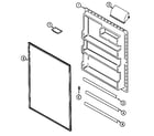 Maytag CTM430 fresh food inner door diagram